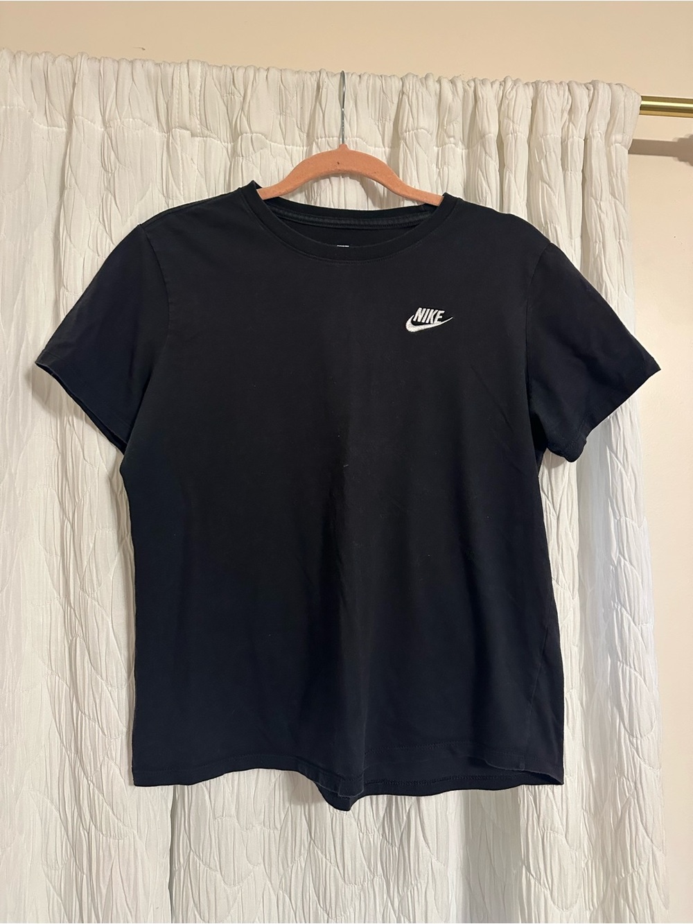 Nike Black Short Sleeve Tee with White Swoosh